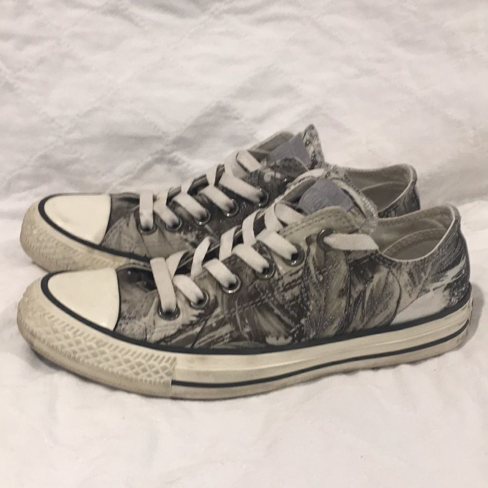 Converse All Star Grey flower❤️